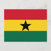 Ghana Flag Briefkaart (Voorkant)