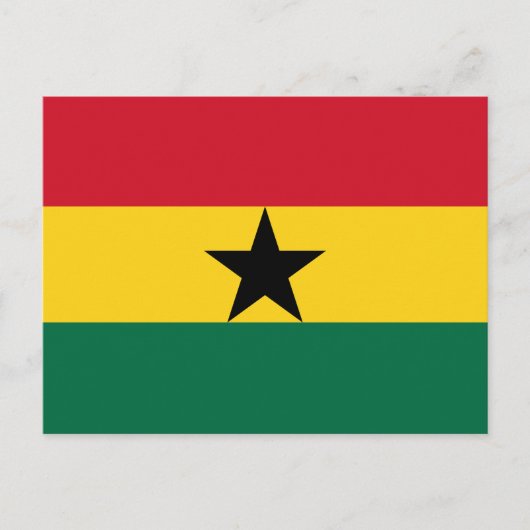 Ghana Flag Briefkaart (Voorkant)