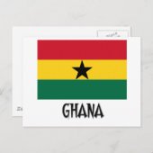 Ghana Flag Briefkaart (Voorkant / Achterkant)