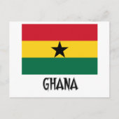 Ghana Flag Briefkaart (Voorkant)