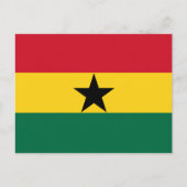 Ghana Flag Briefkaart (Voorkant)