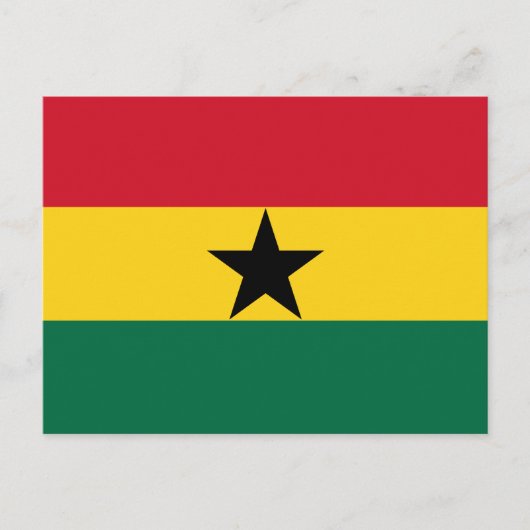 Ghana Flag Briefkaart (Voorkant)