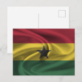 Ghana Flag Briefkaart (Voorkant / Achterkant)