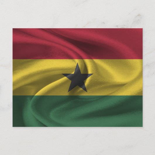 Ghana Flag Briefkaart (Voorkant)