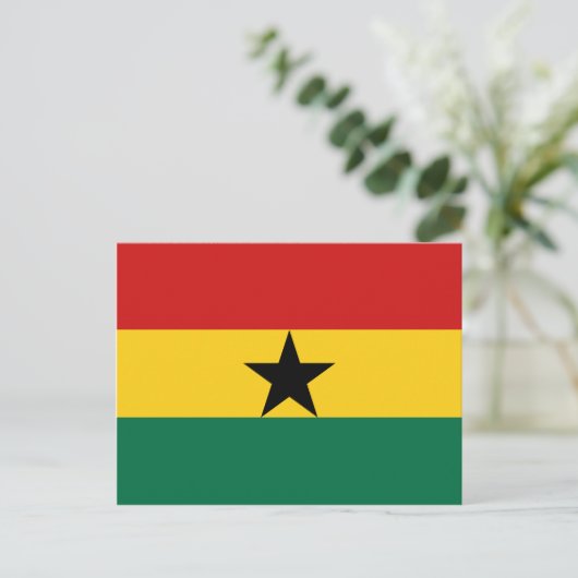 Ghana Flag Briefkaart (Staand voorkant)