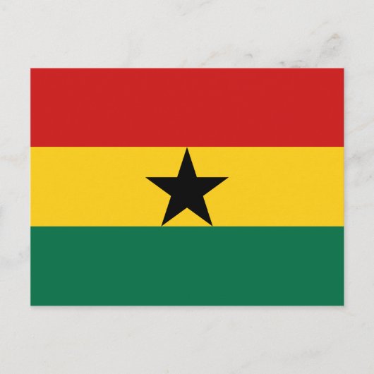 Ghana Flag Briefkaart (Voorkant)