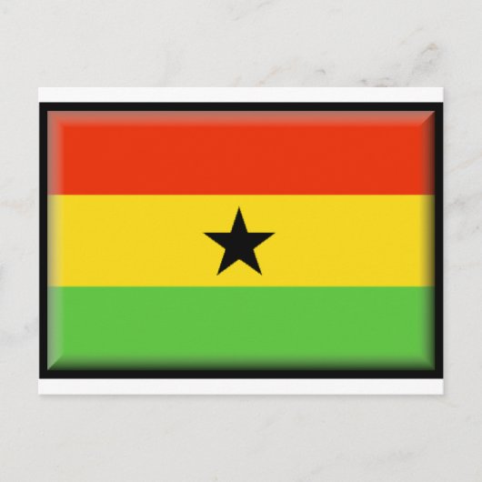 Ghana Flag Briefkaart (Voorkant)