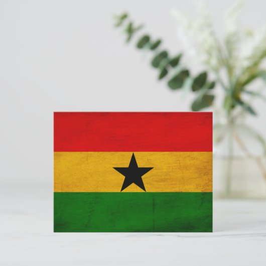 Ghana Flag Briefkaart (Staand voorkant)