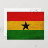 Ghana Flag Briefkaart (Voorkant / Achterkant)