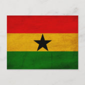 Ghana Flag Briefkaart (Voorkant)