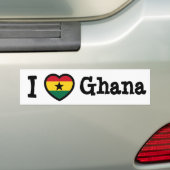 Ghana Flag Bumpersticker (Op auto)