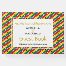 GHANA FLAG Christelijke scripts Ghanaian Wedding Gastenboek