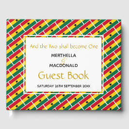 GHANA FLAG Christelijke scripts Ghanaian Wedding Gastenboek