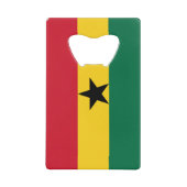 Ghana Flag Creditkaart Flessenopener (Voorkant)