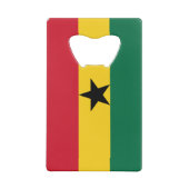 Ghana Flag Creditkaart Flessenopener (Achterkant)