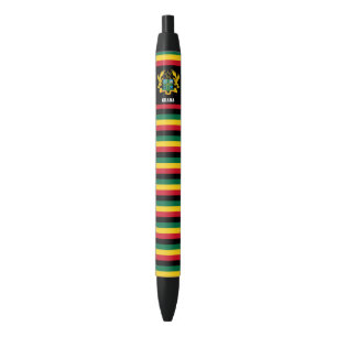 Ghana Flag Cute Patriotic Zwarte Inkt Pen