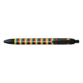 Ghana Flag Cute Patriotic Zwarte Inkt Pen (Achterkant)