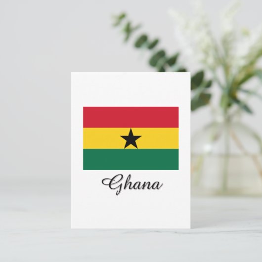Ghana Flag Design Briefkaart (Staand voorkant)
