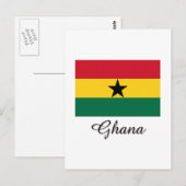 Ghana Flag Design Briefkaart (Voorkant / Achterkant)
