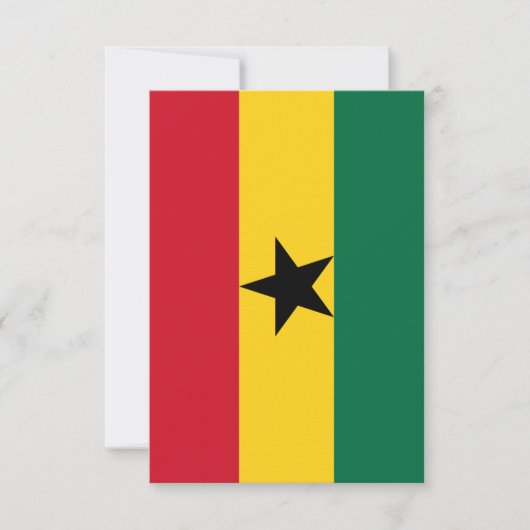 Ghana flag Flat Bedankt (Voorkant)