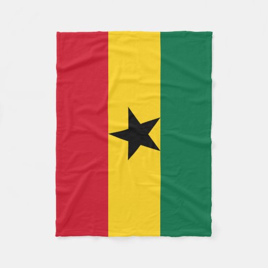 Ghana Flag Fleece Deken (Voorkant)