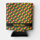 GHANA FLAG | God Bless | Gepersonaliseerd | Ghanee Blikjeskoeler (Voorkant)