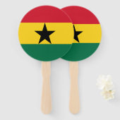 Ghana Flag Handwaaier (Voorkant en achterkant)