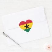 Ghana Flag Hart Sticker (Envelop)