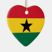 Ghana Flag Heart Ornament (Rechts)