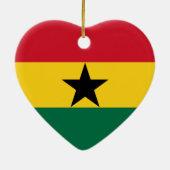 Ghana Flag Heart Ornament (Achterkant)