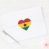 Ghana Flag Heart Sticker (Envelop)
