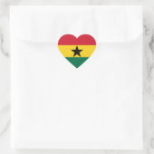 Ghana Flag Heart Sticker (Tas)