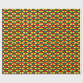 Ghana Flag Honeycomb Wrapping Paper Cadeaupapier (Vlak)