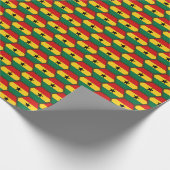 Ghana Flag Honeycomb Wrapping Paper Cadeaupapier (Hoek)
