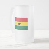 Ghana FLAG International Matglas Bierpul (Voorkant links)