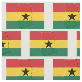 GHANA FLAG Kaart Omtrek Stof (Close Up)