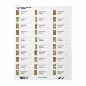GHANA FLAG | Kaart Sticker Return Address Label (Full Sheet)
