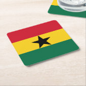 Ghana Flag Kartonnen Onderzetters (Schuin)