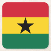 Ghana Flag Kartonnen Onderzetters (Voorkant)
