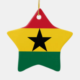 Ghana Flag Keramisch Ornament