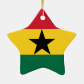 Ghana Flag Keramisch Ornament (Achterkant)