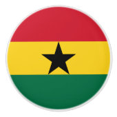 Ghana Flag Keramische Knop (Voorkant)