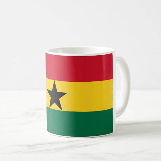 Ghana Flag Koffiemok (Voorkant rechts)