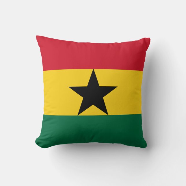 Ghana Flag Kussen (Voorkant)