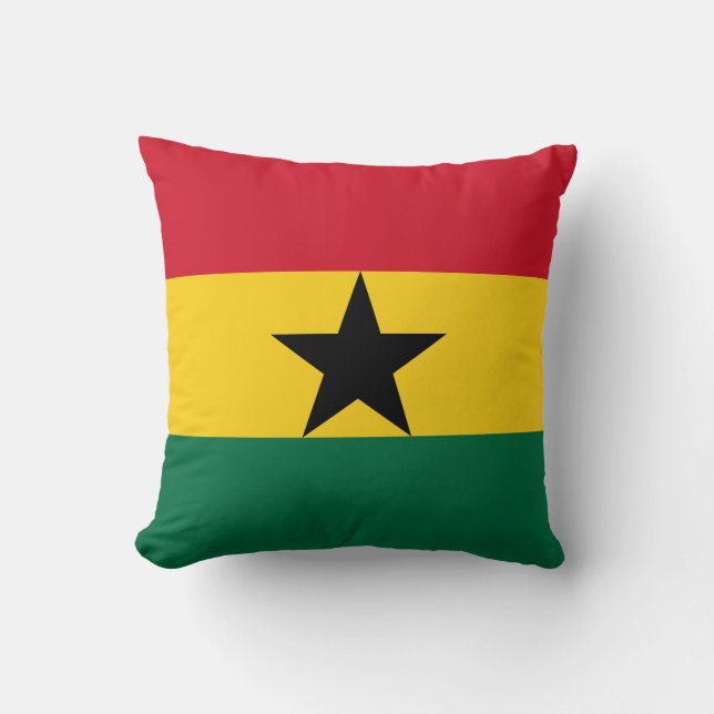 Ghana Flag Kussen (Voorkant)