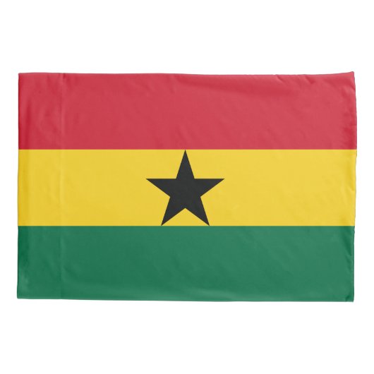 Ghana Flag Kussensloop (Achterkant)