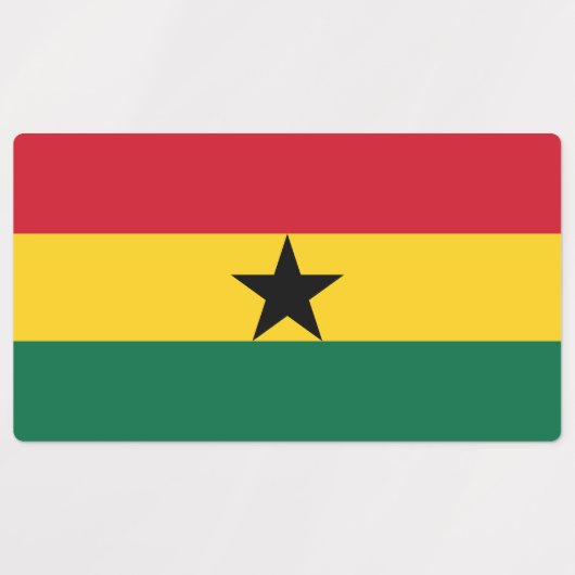 Ghana Flag Labels (Design 1)