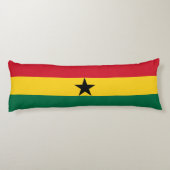 Ghana Flag Lichaamskussen (Achterkant)