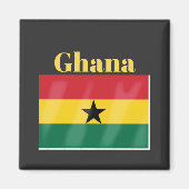 Ghana Flag Magneet (Voorkant)