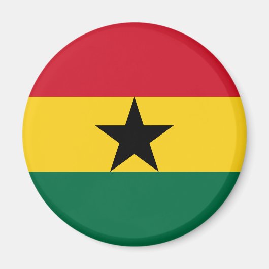 Ghana Flag Magneet (Voorkant)